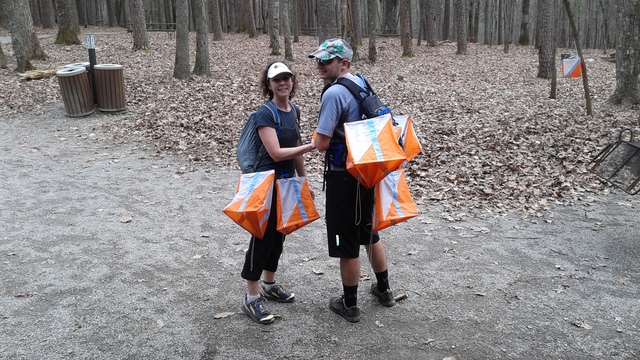 Debra and Jeff returning from control pickup